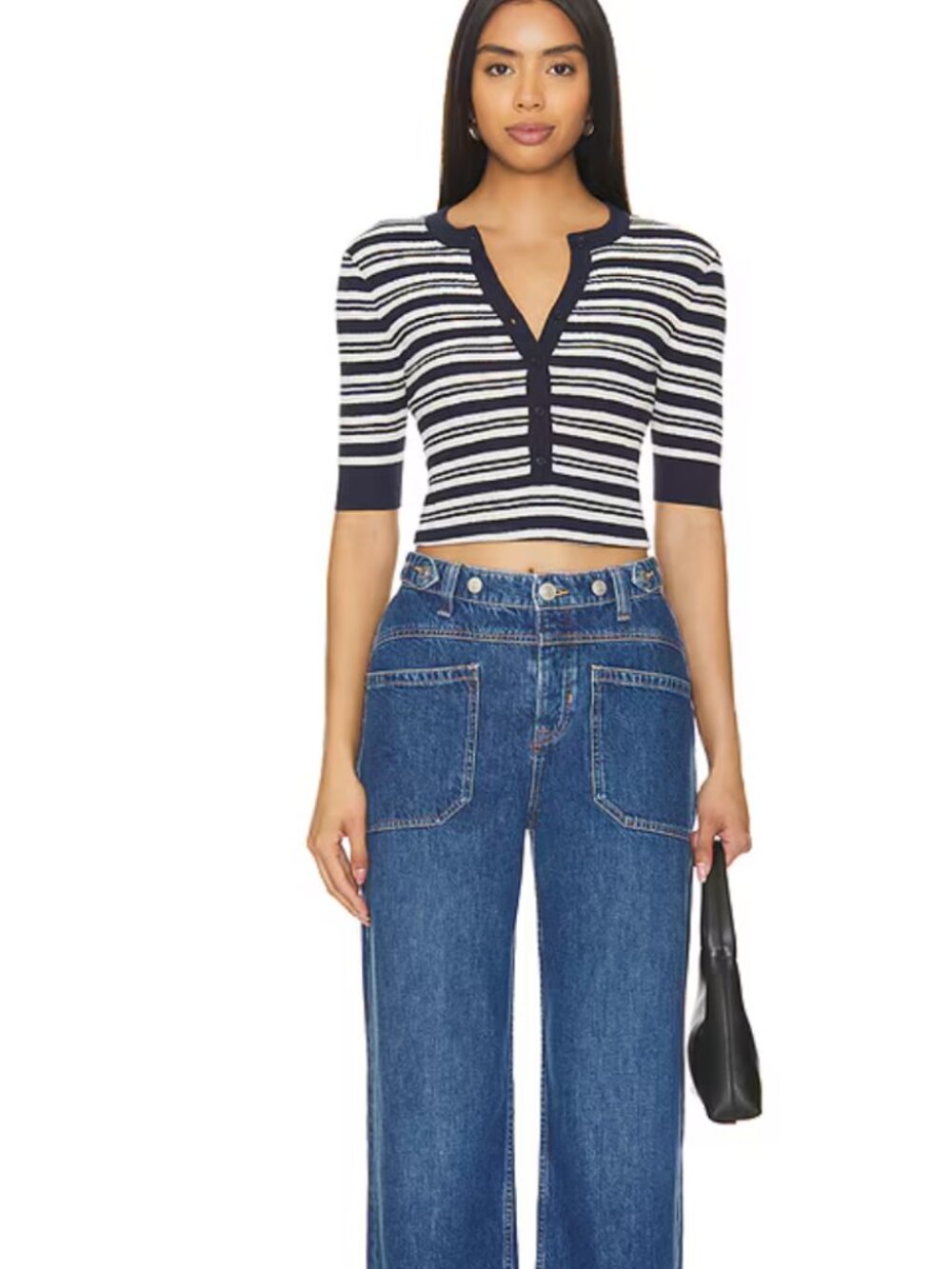 NWT We The Free Palmer Wide Leg Utility Jeans Tunnel Vision Revolve Boho Size 28